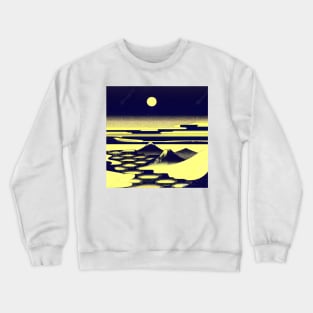 Night view of an ancient kingdom. Crewneck Sweatshirt